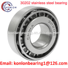 2014 hot sale taper roller bearing 30202 stainless steel bearing 30202 single row bearing